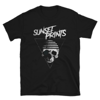 Sunset Skull - Black Unisex T-Shirt